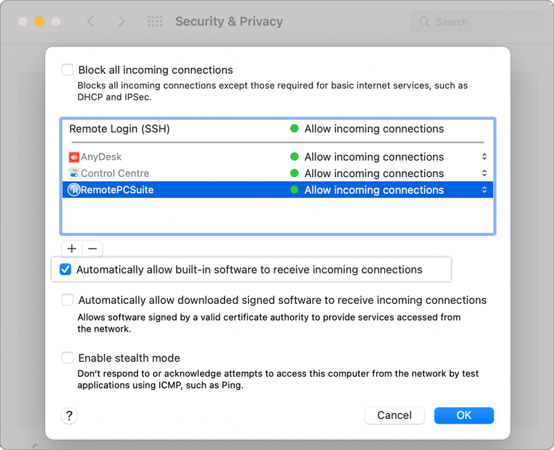 Firewall und Netzwerkschutz